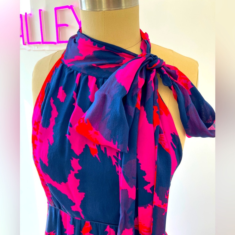 Psychedelic Leopard DVF Silk Dress
